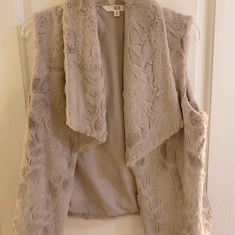 Soft faux fur vest